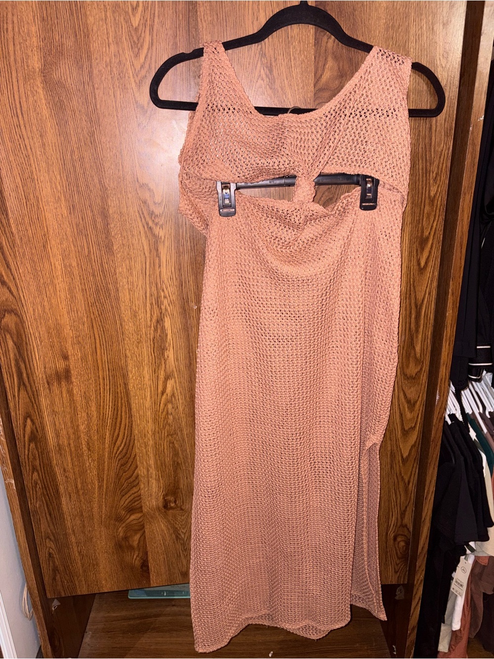 Shade & Shore Knit Maxi Skirt in Dusty Rose